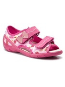 nowe Befado 30 (20 cm skórzana wkładka) sandały dziewczęce rzepy sandałki