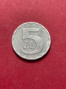 5zł. 1989 PRL    Stan 1-