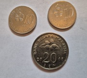 Zestaw monet Malezja