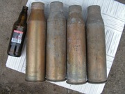 Łuska  z pigułą od armaty S 60 - 57 mm , kpl., ładne