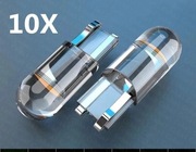 10x W5W T10 LED COB 360° 6000K KRYSTALICZNA SPHERE