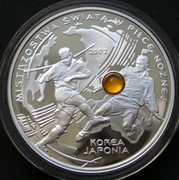 Polska 10 złotych 2002 - MŚ Korea Japonia - srebro - stan menniczy