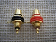 2x RCA złocone gold - para cinch czincz