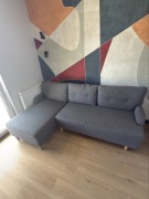 kanapa rogówka narożna szara ikea 