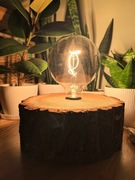 Drewniana lampka handmade