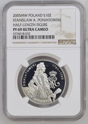 10 zł 2005 Stanisław August Poniatowski NGC PF69