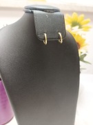 KLASYCZNE POZŁACANE SREBRNE KOLCZYKI GŁADKIE KOŁA