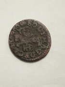 Polska 1 szeląg litewski ( boratynka ) Jan II Kazimierz Waza 1666r.