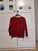 Cienki sweter z dekoltem V