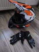 Kask rozmiar L - Airoh Wraaap Feel Orange Matt + gogle + rękawice