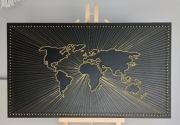 Mapa string art  