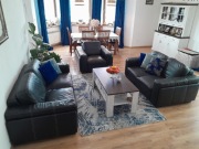 Komplet wypoczynkowy skórzany etap sofa kanapy