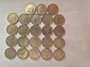 Zestaw 23 monet 10 zł - BOLESŁAW PRUS - lata 1975 do 1984. Obiegowe.