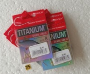 Haczyki Titanium nr.8-10-12-- zestaw. /3 opak=30 szt.zolte./