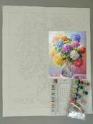 Malowanie po numerach 40x50 kwiaty