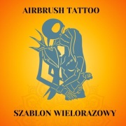 Szablon do tatuaży Airbrush, wielorazowy Święta