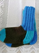 Skarpetki dziergane na drutach 