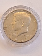 Half Dollar Kennedy 1967 srebro