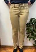 Spodnie jeansowe beżowe kremowe jeansy Levis rozmiar W27 L28 M