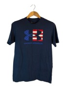 Koszulka under armour granatowa z dużym logiem m