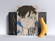 rysunek anime kawaki a4