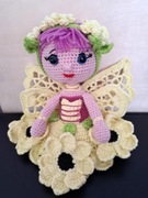 Szydełkowa Ozdoba Dekoracja Wróżka Motylkowa