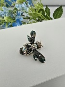 Broszka elegancka damska cyrkonie