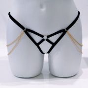 Ręcznie Szyty Harness z Aksamitnej Tasiemki