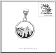 Srebrny wisiorek GÓRY Tatry  Srebrna zawieszka z górami dla miłośników gór