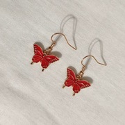 K309 Kolczyki wiszące Motyle 
