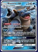 Karta pokemon Blastoise GX