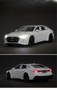 AUDI RS7 Biały 1:32 OTWIERANE DRZWI + ŚWIATŁA + DŹWIĘK