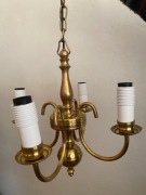 Lampy wiszace mosiezne 3 sztuki