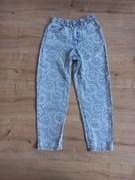 Spodnie loose fit jeans h&m 128