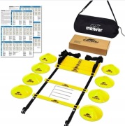 Drabinka zwinnościowa,zestaw treningowy do piłki nożnej