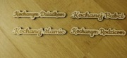 Drewniany napis Kochanym Dziadkom sklejka 10 szt.
