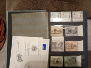 Album klaser ze starymi znaczkami pocztowymi z Watykanu czyste