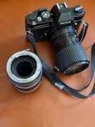 KONICA Autoreflex TC + 35-105mm + pierscienie makro !