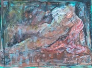 "Akt" olej na kartce 48x65