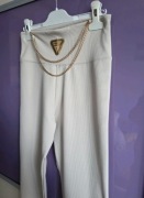 Prażkowane legginsy / spodnie z  wysokim stanem roz.M/ L