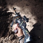 Karabin Broń na baterie z Laserem 