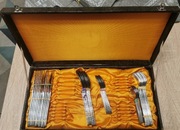 Sztućce Gerlach Tunea Duży Zestaw 54 elem. + walizka. Paski.Zestaw obiadowy