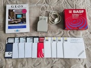 Mysz dla Commodore C64 Geos literatura 10 dyskietek 5,25'' 2D