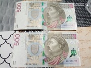 Banknot kolekcjonerski 500zł serii AA