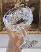 Kryształowa cukiernica szlif młynek, kryształy Vintage retro prl 