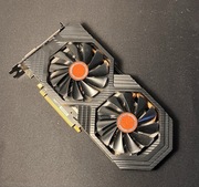 XFX RX 580 8GB – uszkodzona – miga obraz – po wymianie pasty – na części