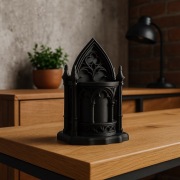 Gotycki pojemnik dekoracyjny organizer na biurko ozdoba styl gothic rzeźba