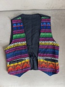 Unikatowa kamizelka boho ethno vintage | Haftowana | roz. S/M-super stan