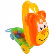 KLOCKI WALIZECZKA PCHACZ MIŚ Z RĄCZKĄ 