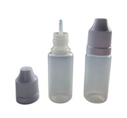 Butelka Plastikowa 10ml Kroplomierz 25szt PE-LDPE Chemia, Szczelna, Miękka 